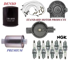 Tune Up Kit Oil Fuel Filters Wire Spark Plugs For GMC R3500 V8 7.4L 1990-1991