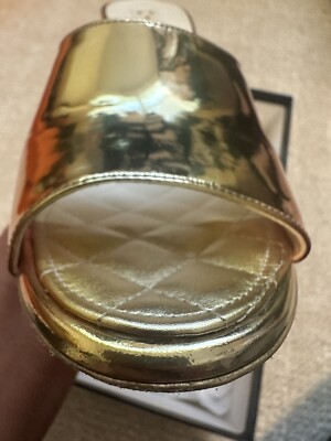 Chanel Laminated Pink Orange yellow mule 24C Size 39 | eBay