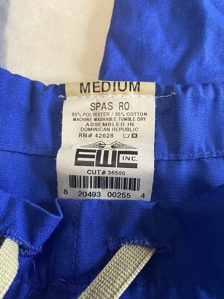 EWC Medical Uniform Scrub Bottom Blue Medium - Image 3 of 4