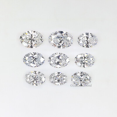 Oval Shape 4.0/5.0/5.5/6.0 MM Size E/D Color VS Clarity Oval Lab CVD Diamond