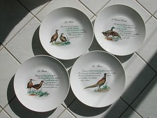 * 4 ASSIETTES LIMOGES LA