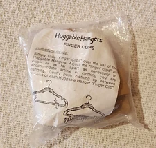 Huggable Hangers Finger Clips Brown Package of 6 Closet Organizing Clothes Clips