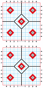 100 Yd Fat Boy Rifle Target-Great for Sighting in Scope-11.5 inch-25 sheets