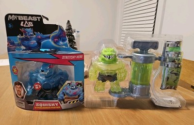 MrBeast Lab Stretchy Hero Squishy Hypercharged Panther+Slime Monster Toy Lot New