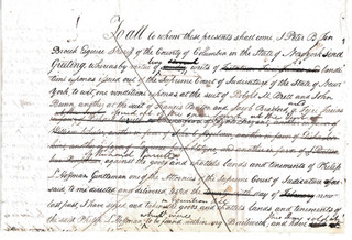 REVOLUTIONARY WAR ERA PETER B. TENBROECK SHERIFF ALBANY NY SIGNED WARRANT ca1790