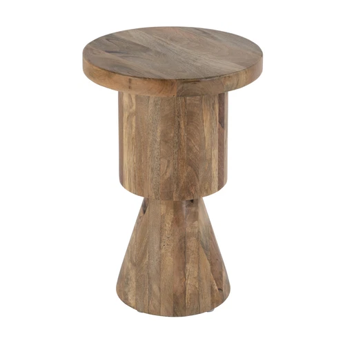 Butler Specialty Company Botswana 15" Round Solid Wood Side Table - Brown - Picture 1 of 6