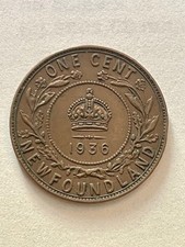 Un cent Newfoudland 1936