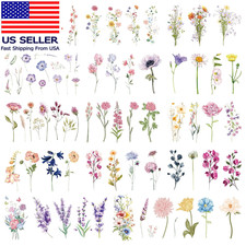 79 PCS Flower Temporary Tattoos Adult, Floral Tattoos Temporary Realistic, Small