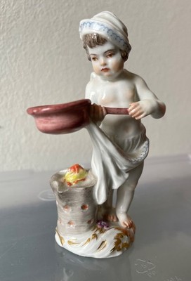 Meissen Porzellanfigur Amorette Engel Cherub Koch