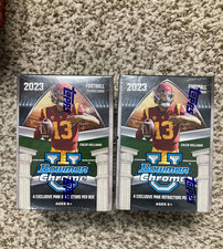 LOOK! 2023 Bowman University Chrome Football 2-BOX Blaster LOT! MAYE/WILLIAMS