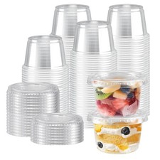 360 Pack 4 oz Condiment Containers with Lids, Disposable Sauce Cups 4oz-360p