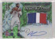 2016-17 Spectra In the Zone Memorabilia Neon Green 20/25 Andre Drummond Auto b9e
