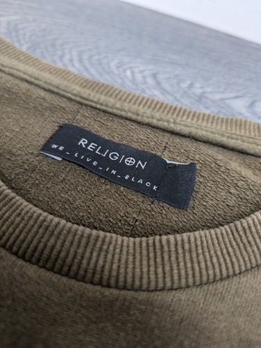 Religion London Jumper - Mens Size Medium - Green - Picture 3 of 13