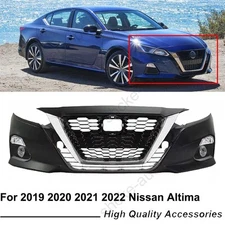 Primed Front Bumper Cover Grille Assembly For 2019-2021 2022 Nissan Altima