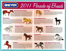 #1274  BREYER PARADE OF BREEDS JCP SET 2011  NIB NEVER UNWRAPPED