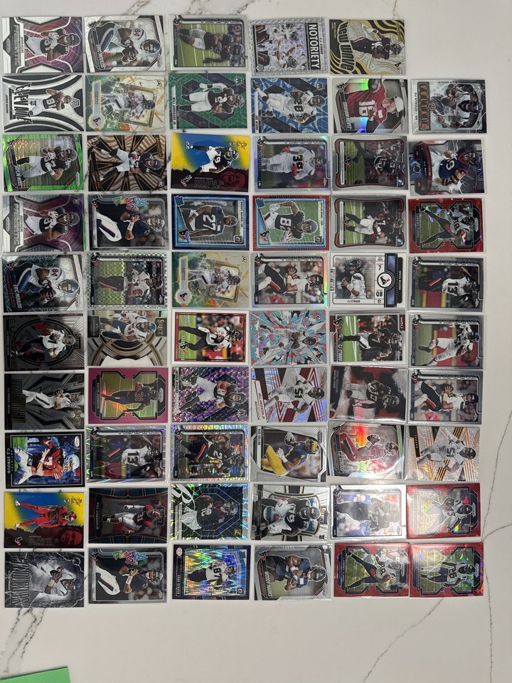 Houston Texans CJ Stroud Jayden Higgins RC Nico Collins Anderson 59-card lot