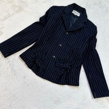 USED COMME DES GARCONS WOOL JACKET WITH RIBBON AND STRIPES GOOD