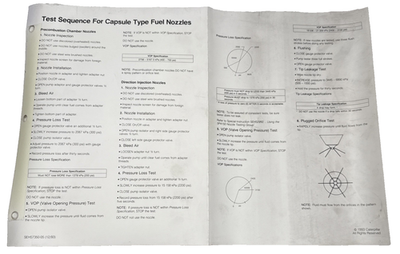 #ad #ad Cat SEHS7350 05 Test Sequence For Caterpillar Capsule Type Fuel Nozzles $19.99
