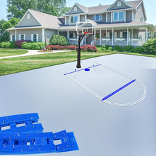 Heavy-Duty Basketball Court Stencil Kit, Basketball Court Marking Kit, Thick Reu