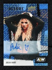 2022 Upper Deck Allure AEW Blue Line Auto 25/35 Julia Hart #15 Auto 12ja