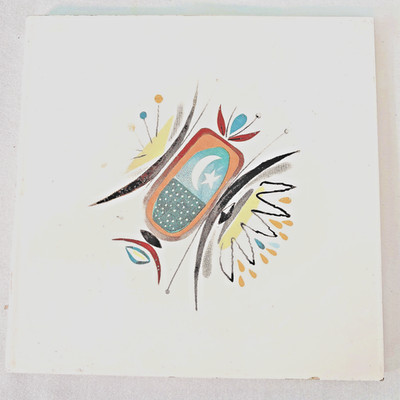 Vintage MCM 1950's Anton Refregier Ceramic Tile Paden City Atomic Design