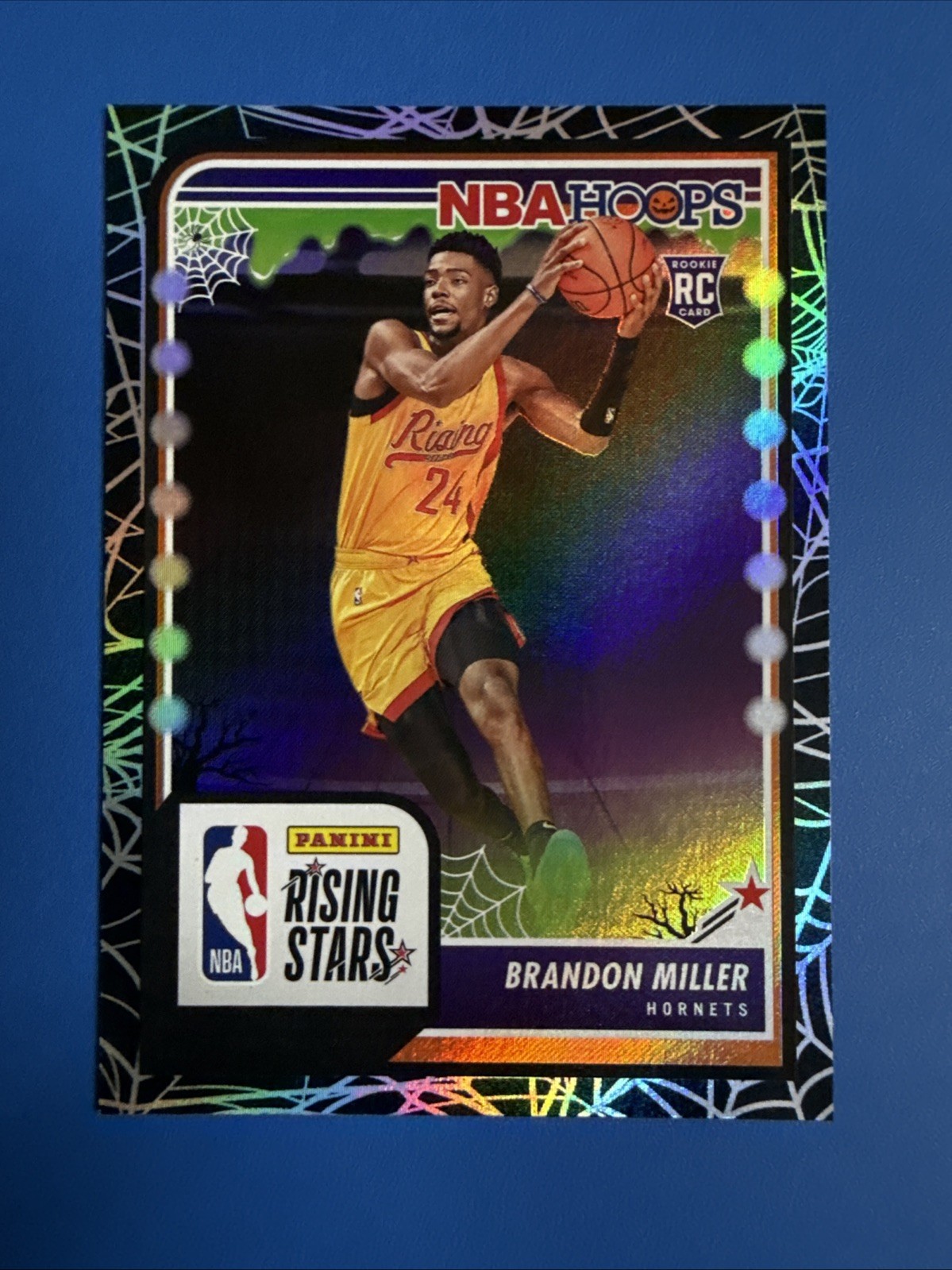 2023-24 Panini Haunted Hoops - Rising Stars Brandon Miller #298 Holo Webs (RC)