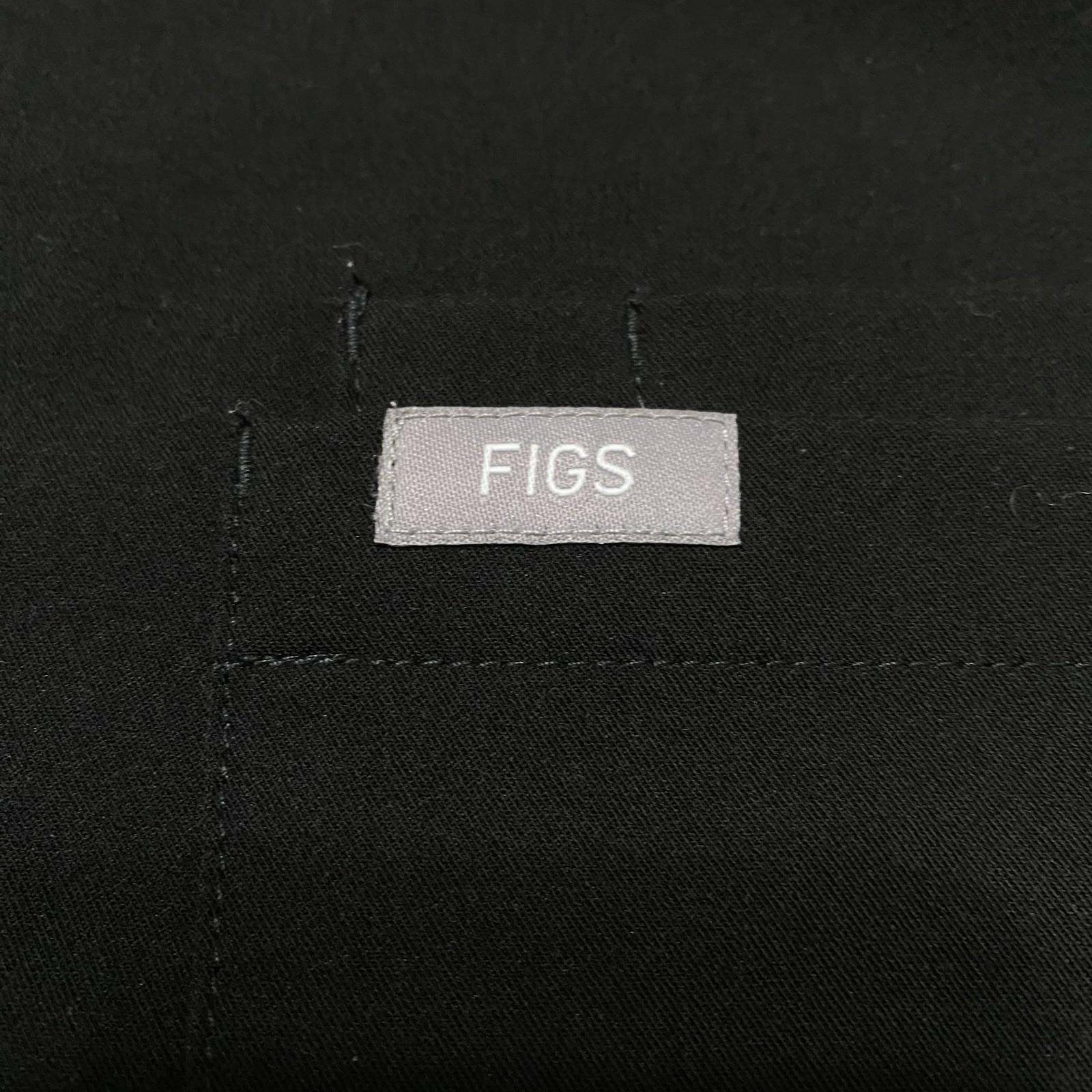 FIGS Technical Collection Black Solid Scrub Top M… - image 9