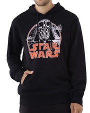 Star Wars Darth Vader Hoodie Men's Sketch Design Logo Pullover Sweatshirt