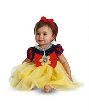 Disney Snow White Toddler Costume 3T-4T Princess Dress w/ Headband NEW