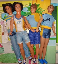 Barbie Ken 4er-Konvolut Mattel TLC ZUM BASTEL...