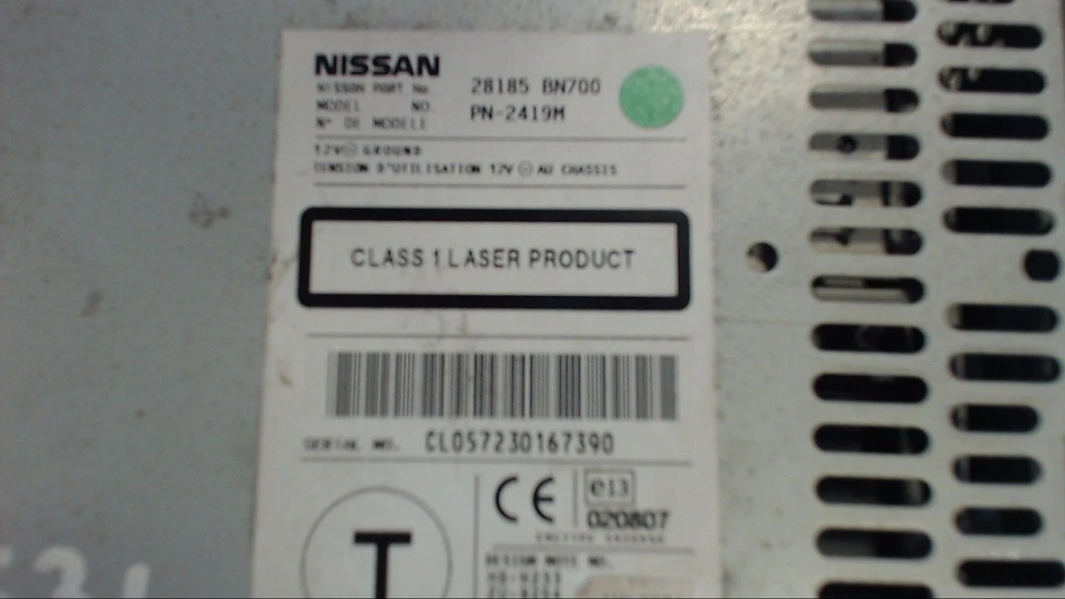 CD Spieler Nissan YD22DDT 28185BN700 PN2419M V10 Almera Tino dCi - Bild 3 von 4