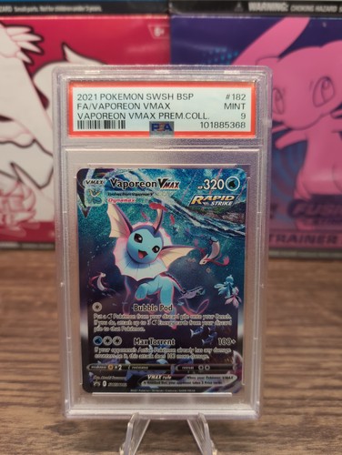 Vaporeon VMAX graded PSA 9 for sale on eBay