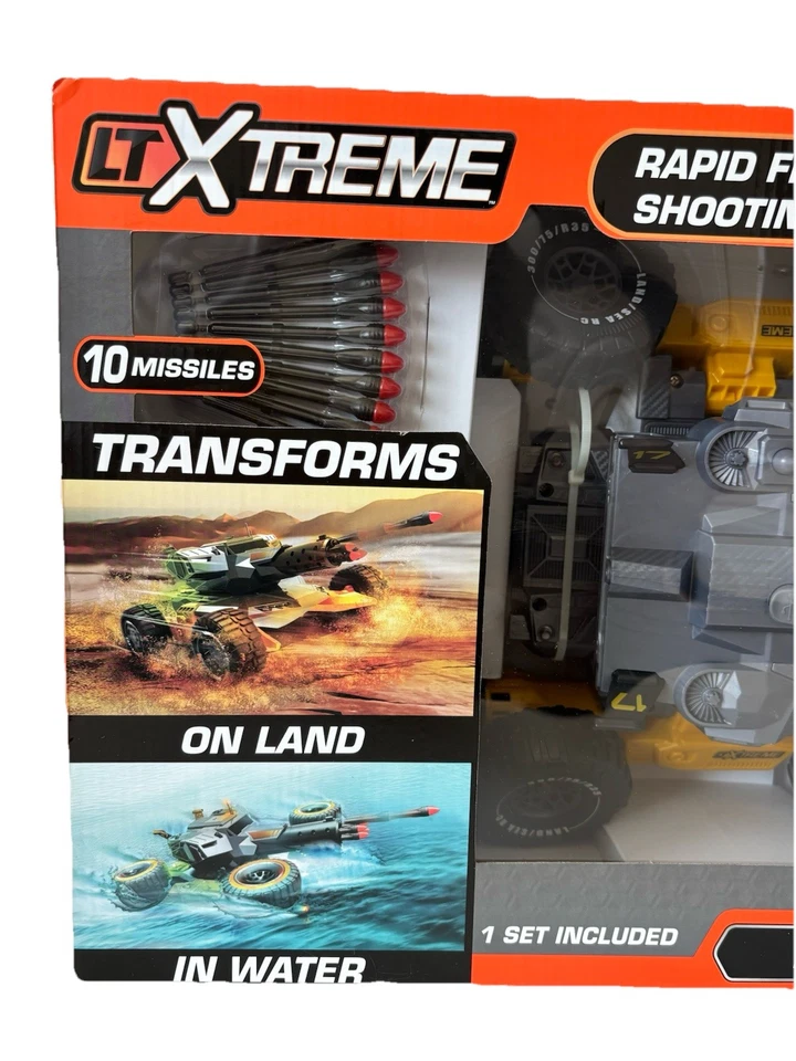 Little Tikes LTXtreme Land Sea RC 10 Missiles Rapid Fire Shooting Transformer - Image 2 of 4