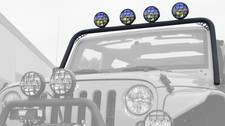 Body Armor Jk-6126 Windshield Off-road Light Mount For 07-18 Jeep Wrangler Jk