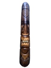 40&rdquo; TIKI MASK HAWAIIAN WALL ART ISLAND HOME DECOR BAR TROPICAL