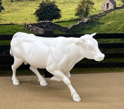 1:12 Unfinished Horned Bull Cow 3d Print Classic Scale Breyer Model Horses Etc