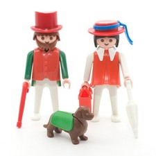 Playmobil Reisende f&uuml;r Western viktorianisch Eisenbahn 4034 3770 6462 80er 90er