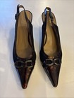 STUART WEITZMAN Women's Black Aspect Tortoise Shell Slingback Pumps Sz 10.5 N — photo 2