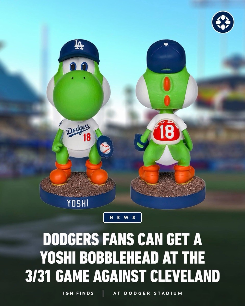 LA Dodgers, Yoshi Exclusive x Super Mario Galaxy Bobblehead, 03/31