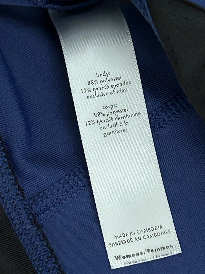 Chaqueta deportiva LUCY Tech azul cremallera completa talla pequeña Foto 4 de 4