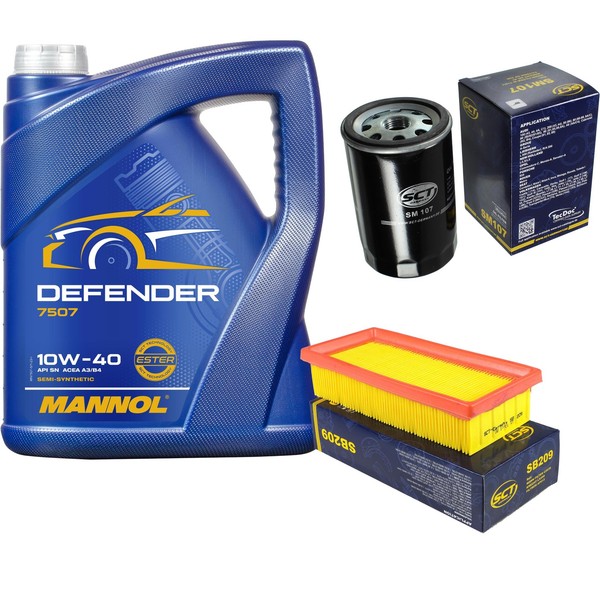SCT Inspektionspaket 5L Mannol 10W-40 FüR VW Golf II 1.6 1.8I Cat 1.8 Jetta-image