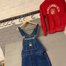 Liberty Mens Denim Bib Overalls Dark Wash Blue Workwear Carpenter 5748