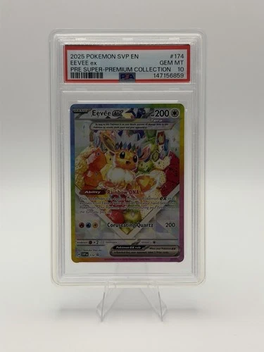2025 POKEMON SVP EN-SV BLACK STAR PROMO #174 EEVEE EX PSA 10