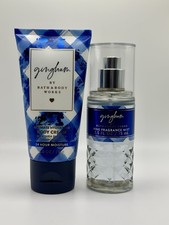 Bath  Body Works Gingham Fine Fragrance Mist  Body Cream Gift Set Fresh Scent