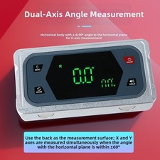 Digital Tilt Meter with Touchscreen and Buzzer for Precise Angle Calibration