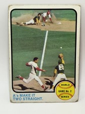 1973 Topps #204 World Series Game No. 2: A's Make It Two Straight