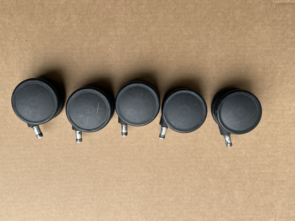 ひでさん用【中古】車椅子キャスターホイールSET・WCR5・100mmゴム新品 Allsteel #19 Office Chair Casters - A Set Of 5 Wheels | eBay