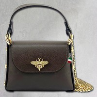 Florence UmhäNgetasche Biene Damen Handtasche Echtleder Braun OTF831N6