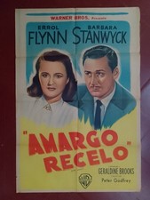 Errol Flynn: Cry Wolf. Barbara Stanwyck. 1S, Original Argentina. p83 Errol Flynn: Cry Wolf. Barbara Stanwyck. 1S, Original Argentina. p83
