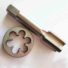 1pc HSS Machine 1-20 UNEF Plug Tap and 1pc 1-20 UNEF Die Threading Tool